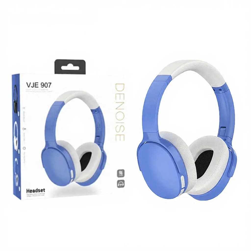 Bezdrátová sluchátka přes uši Bluetooth se třemi režimy EQ a mikrofonem
