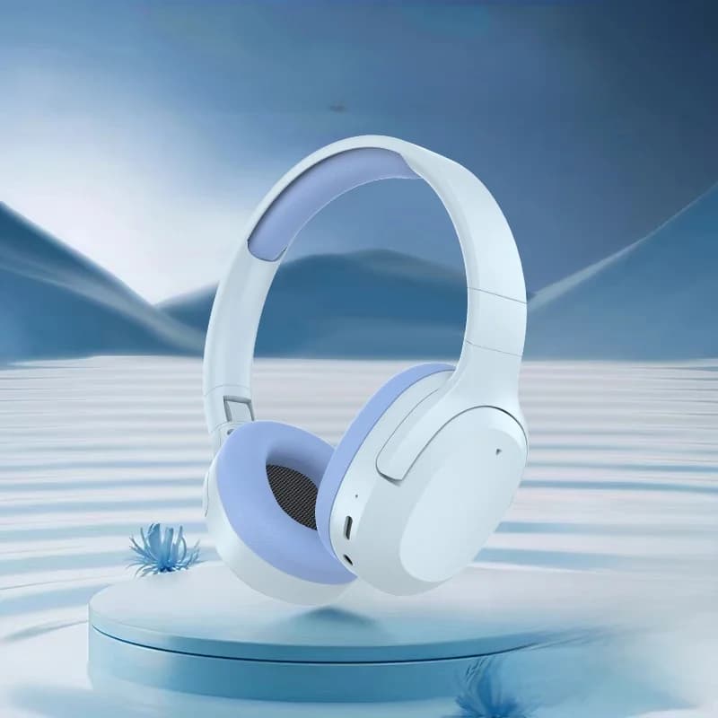 Bluetooth sluchátka přes uši s basy, podporou AUX a TF karty