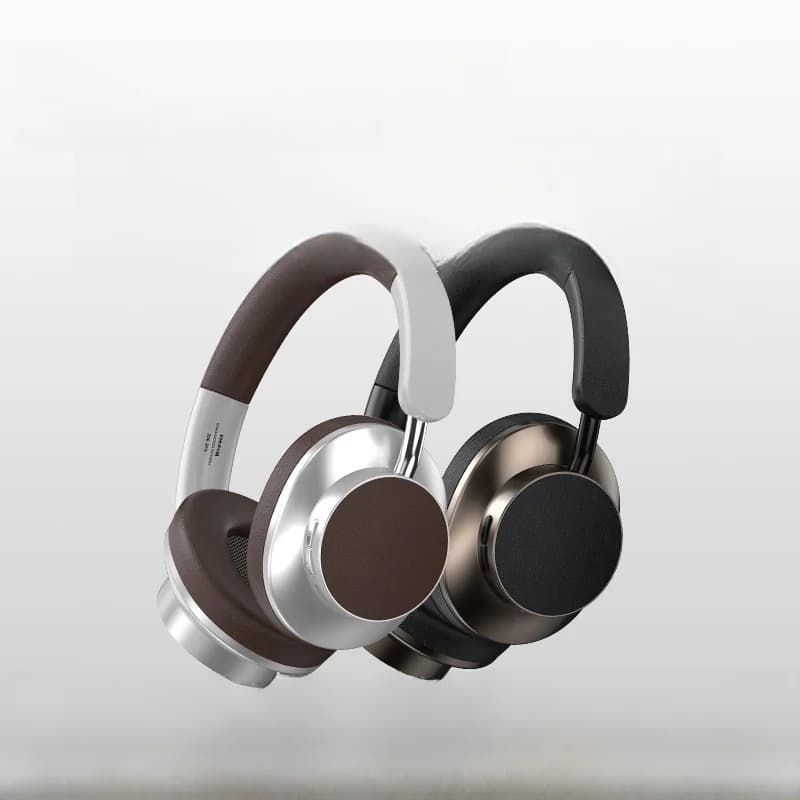 Retro Bluetooth sluchátka přes uši s FM rádiem a slotem na TF kartu