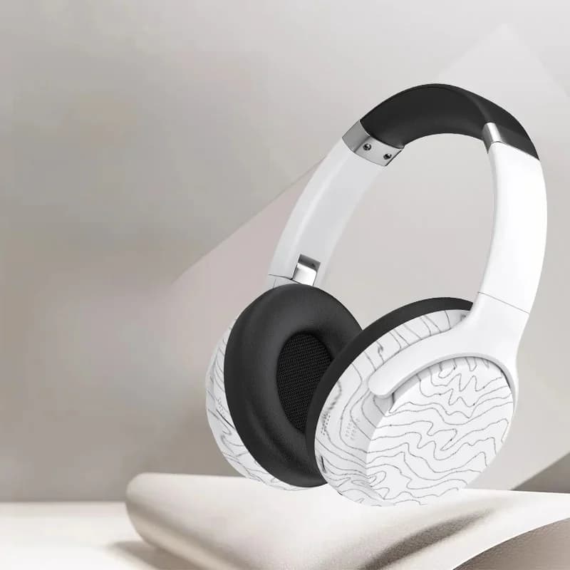 Bezdrátová Bluetooth sluchátka přes uši s Multi-EQ a dlouhou výdrží baterie