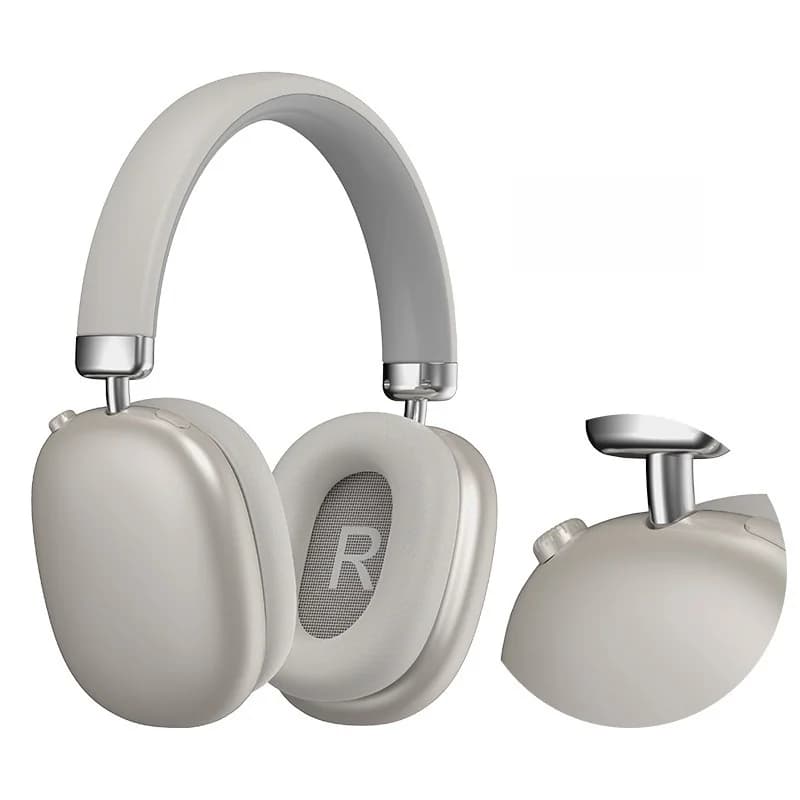 Bezdrátová sluchátka přes uši Bluetooth 5.4 dlouhá výdrž skládací