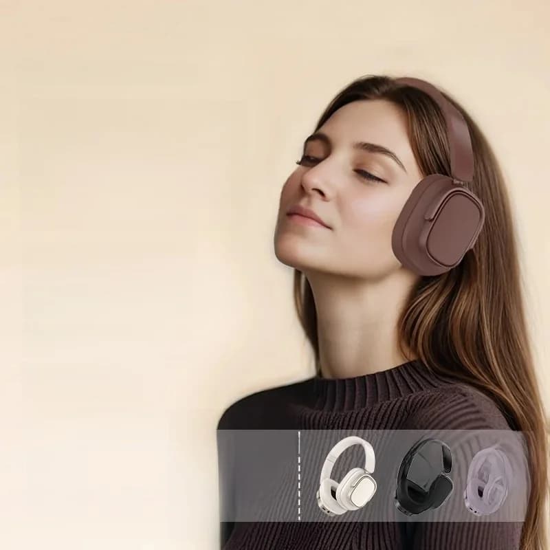 Retro Bluetooth sluchátka přes uši s aktivním potlačením hluku