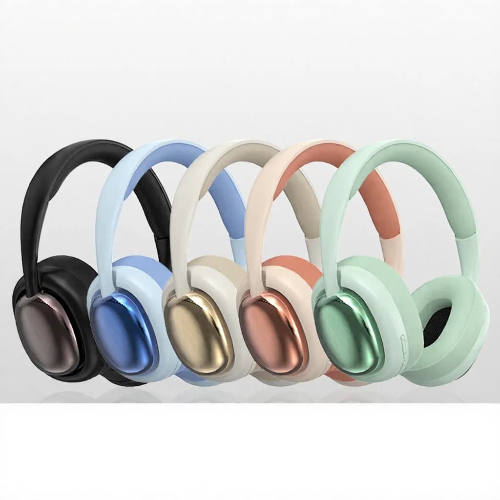 Bezdrátová sluchátka přes uši s Bluetooth 5.3 a dlouhou výdrží