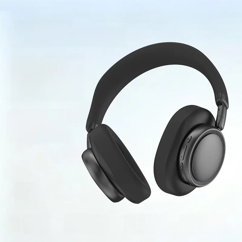 Bezdrátová Bluetooth sluchátka přes uši s hlubokými basy a nabíjením Type-C