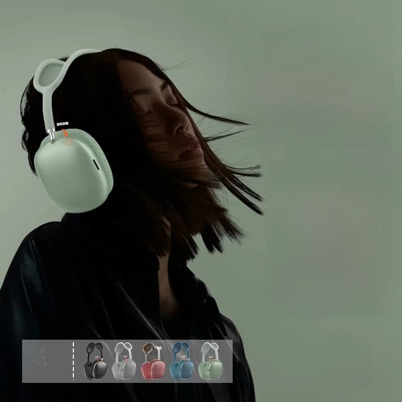 Sluchátka přes uši Bluetooth 5.4 s otočným knoflíkem a FM rádiem