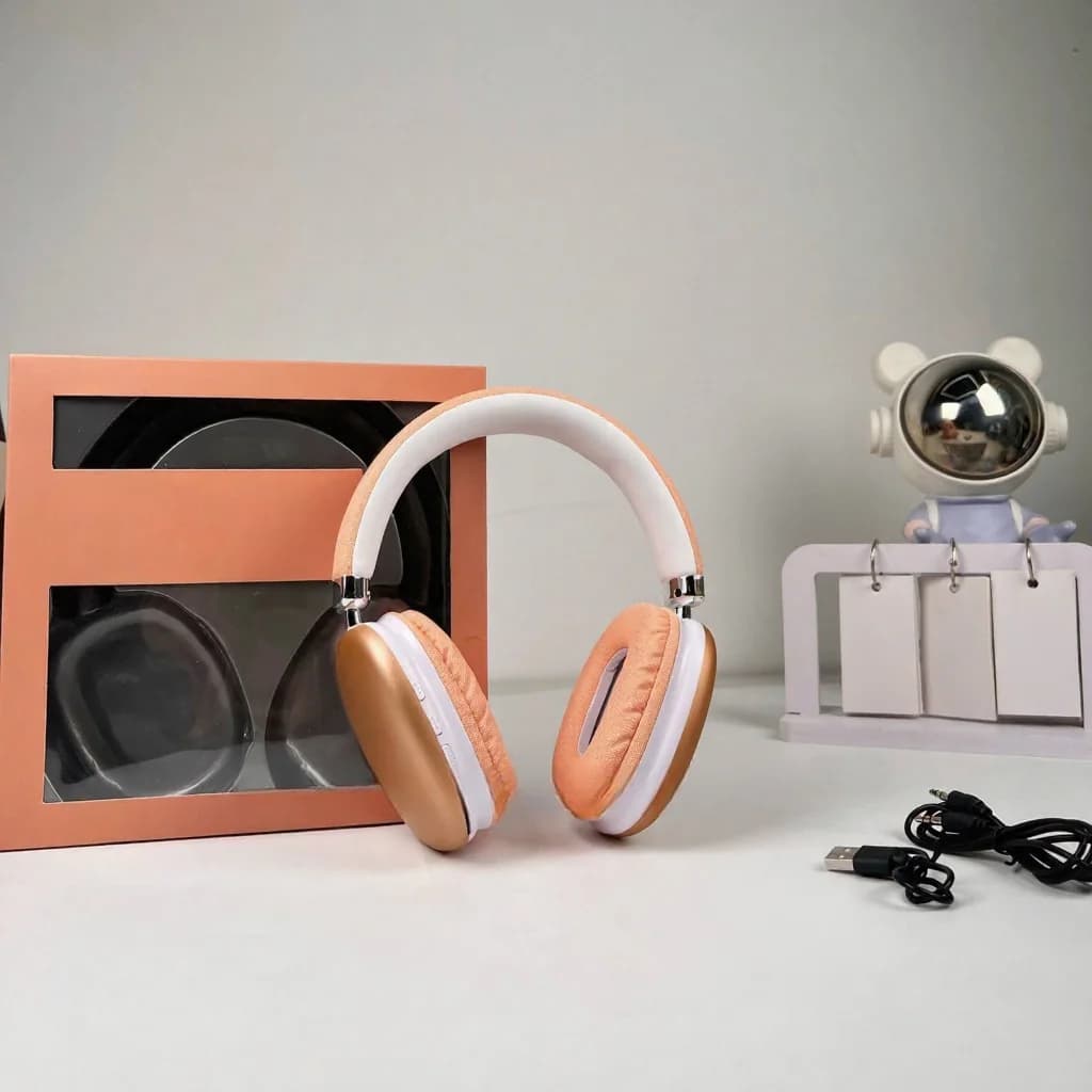 Bezdrátová sluchátka přes uši s Bluetooth 5.4 a dlouhou výdrží baterie