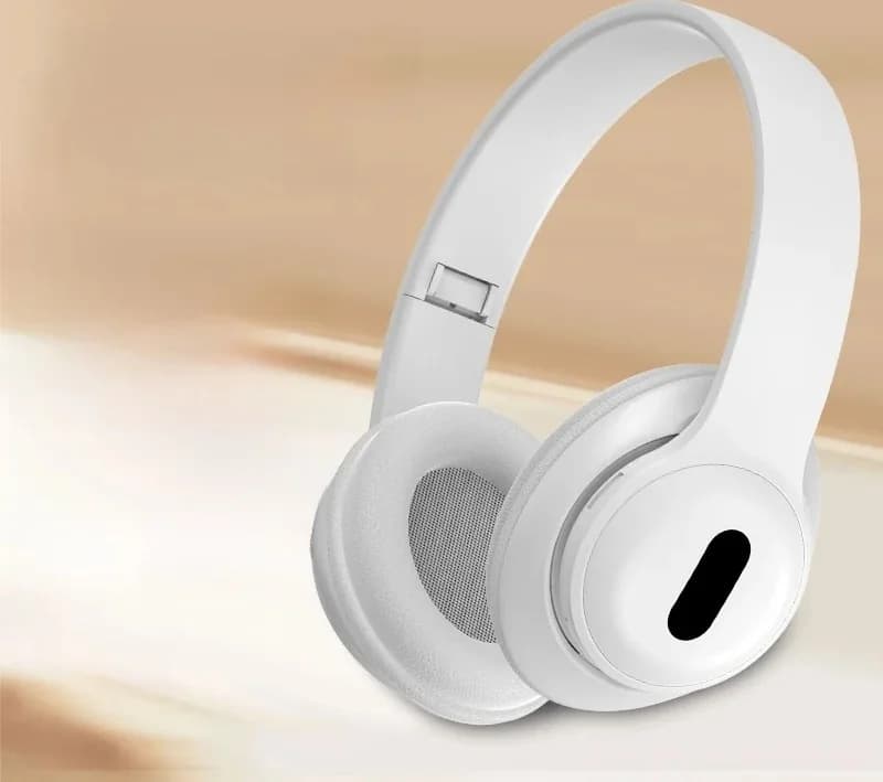 Bezdrátová sluchátka přes uši Bluetooth s FM rádiem a slotem na TF kartu