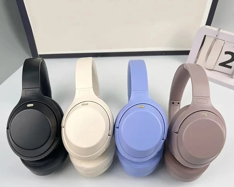 Bezdrátová Bluetooth sluchátka přes uši s aktivním potlačením hluku