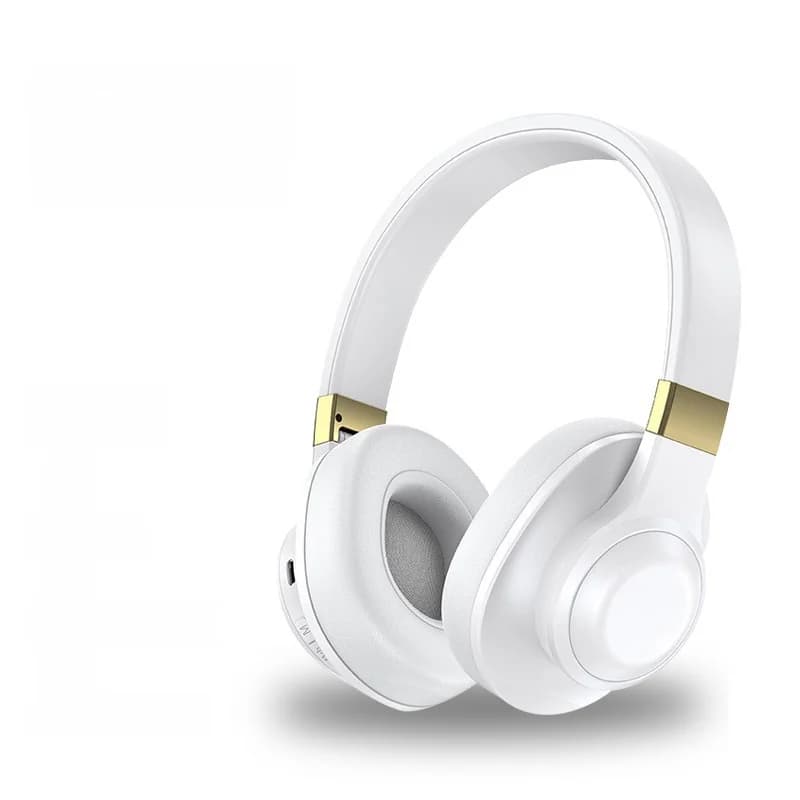 Bezdrátová Bluetooth sluchátka přes uši s hlubokými basy a dlouhou výdrží baterie
