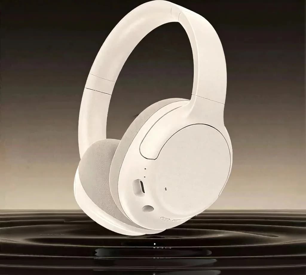 Bezdrátová Bluetooth sluchátka přes uši s aktivním potlačením hluku a dlouhou výdrží