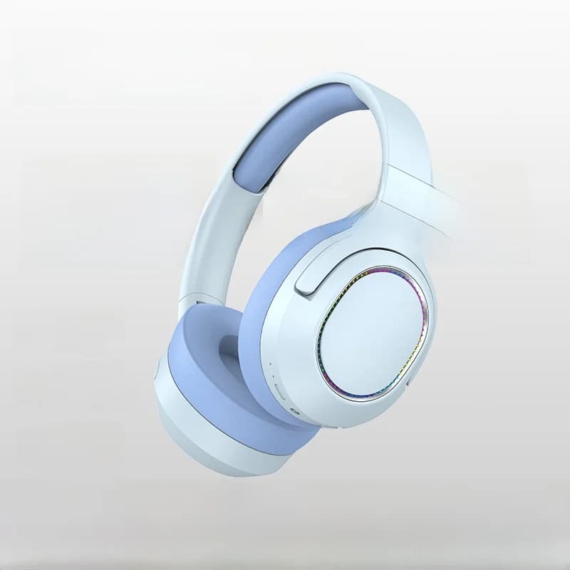 Bezdrátová sluchátka Bluetooth s LED světly a FM rádiem