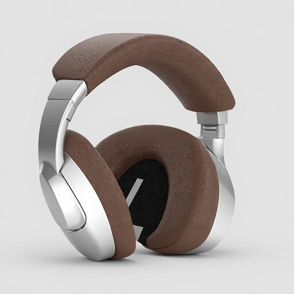 Retro bezdrátová Bluetooth sluchátka přes uši se stereo zvukem a mikrofonem
