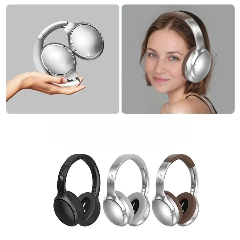 Retro sluchátka přes uši s Bluetooth, FM rádiem a kabelovým režimem