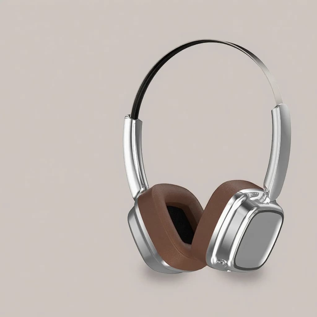 Retro bezdrátová sluchátka přes uši Bluetooth 5.4 Stereo Bass