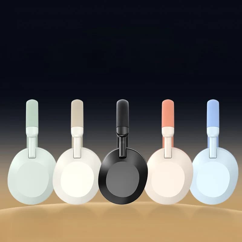 Bezdrátová sluchátka přes uši s FM rádiem a Bluetooth 5.4