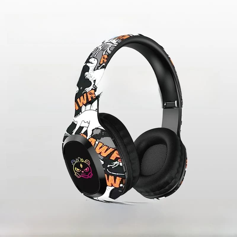 Bezdrátová sluchátka přes uši se slotem na TF kartu a Bluetooth