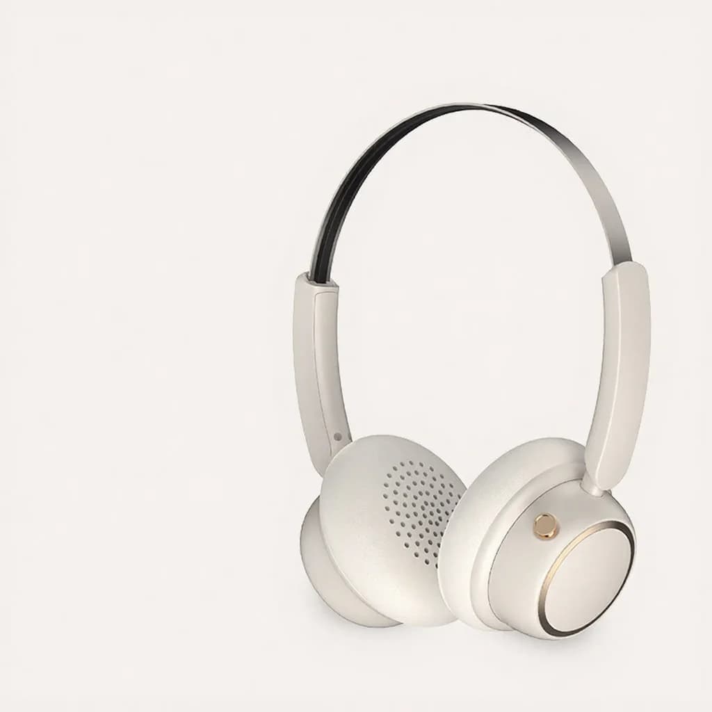 Retro bezdrátová sluchátka Bluetooth s kovovou čelenkou a dlouhou výdrží