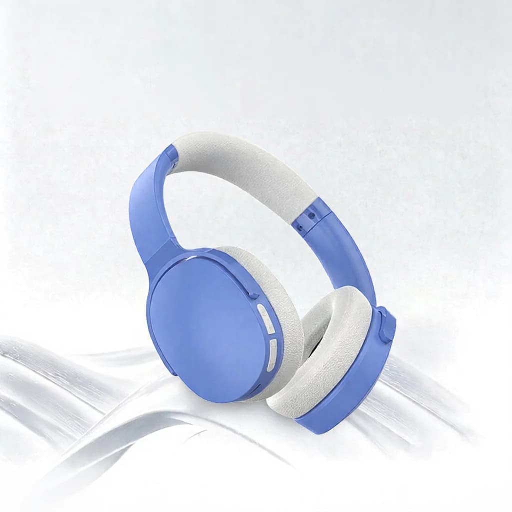 Sluchátka přes uši Bluetooth s FM, TF kartou, režimy EQ a mikrofonem