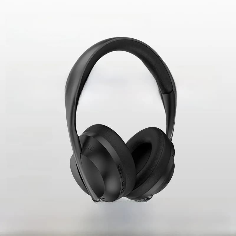 Bezdrátová Bluetooth sluchátka přes uši s FM rádiem a AUX