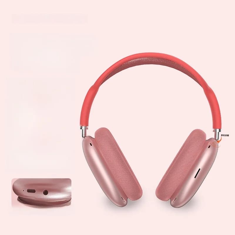 Sluchátka přes uši Bluetooth 5.4 s otočným knoflíkem a FM rádiem