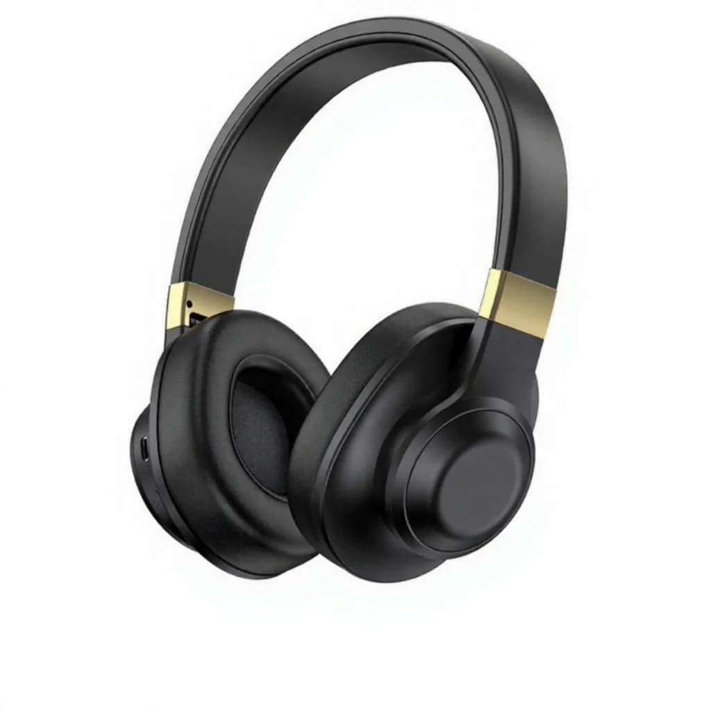 Bezdrátová Bluetooth sluchátka přes uši s hlubokými basy a dlouhou výdrží baterie