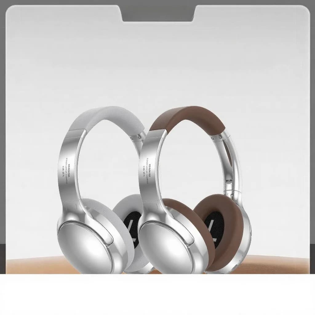 Retro Bluetooth sluchátka přes uši s FM rádiem a kabelovým režimem