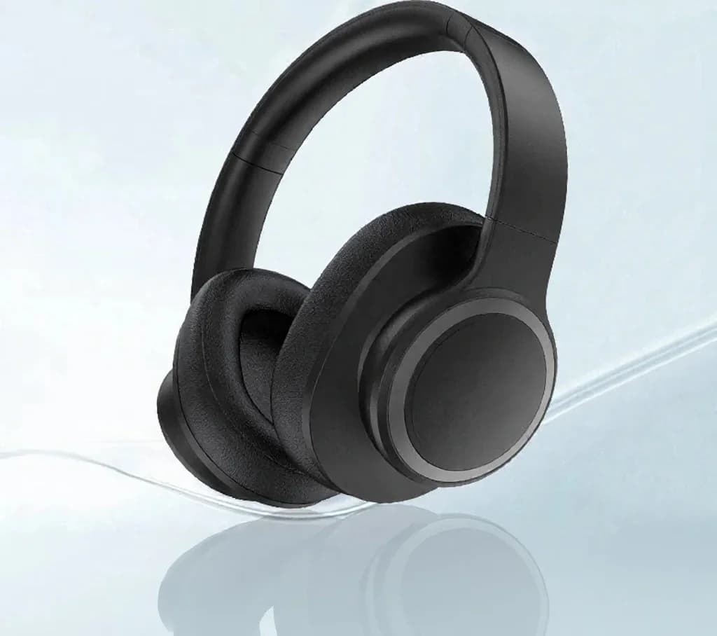 Bezdrátová sluchátka přes uši s aktivním potlačením hluku a Bluetooth 5.4