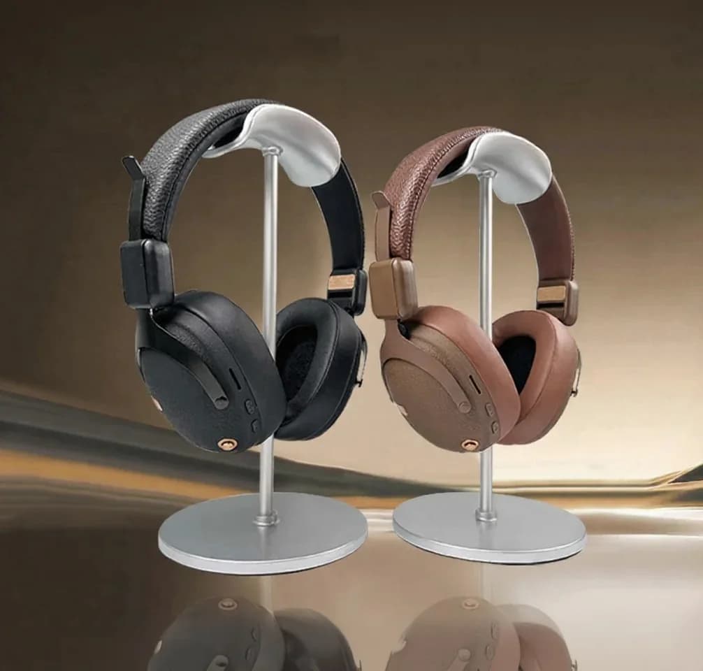 Retro bezdrátová sluchátka přes uši s Bluetooth 5.4 a dlouhou výdrží