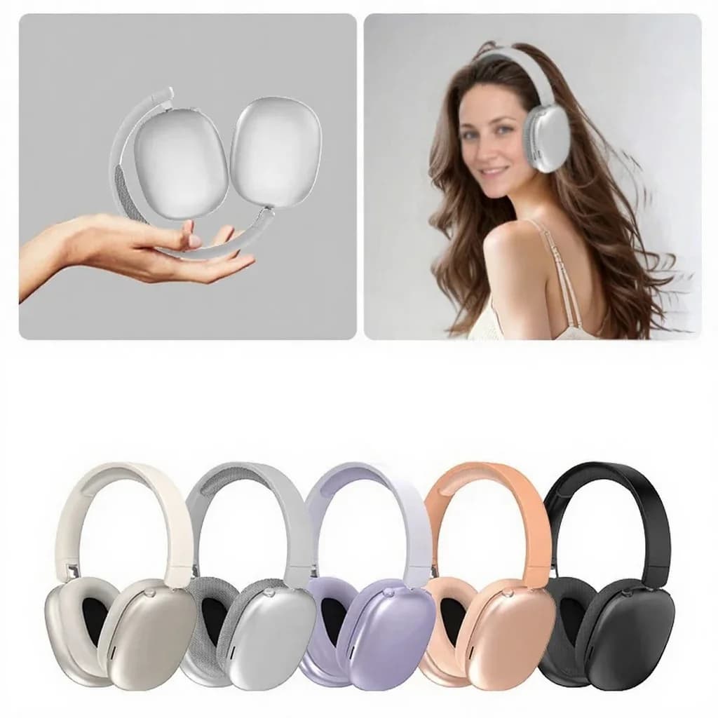 Bezdrátová sluchátka přes uši Bluetooth s dlouhou výdrží baterie