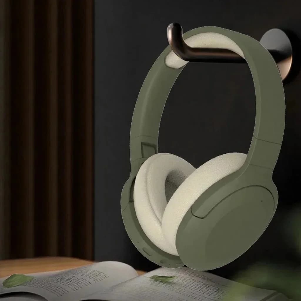 Bezdrátová Bluetooth sluchátka přes uši s FM rádiem a dlouhou výdrží