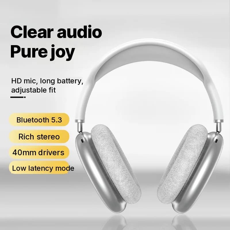 Náhlavní bezdrátová Bluetooth sluchátka s hlubokými basy a nabíjením Type-C