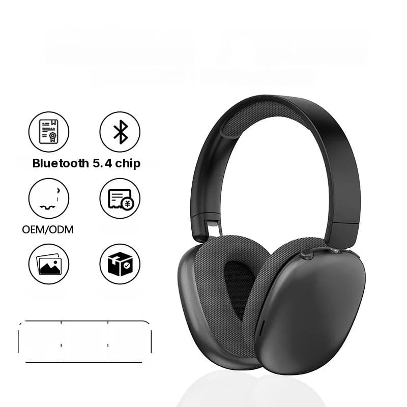 Bezdrátová Bluetooth sluchátka přes uši s FM rádiem a slotem na TF kartu