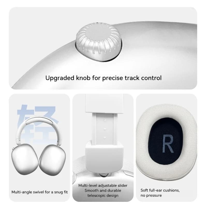 Bezdrátová sluchátka přes uši Bluetooth s dlouhou výdrží baterie