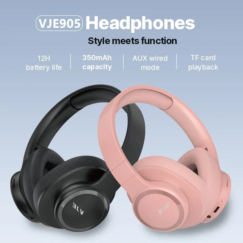 Bezdrátová náhlavní sluchátka s dlouhou výdrží a Bluetooth 5.4