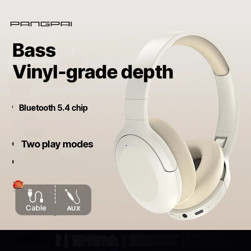 Bezdrátová Bluetooth sluchátka přes uši s nízkou latencí a dlouhou výdrží