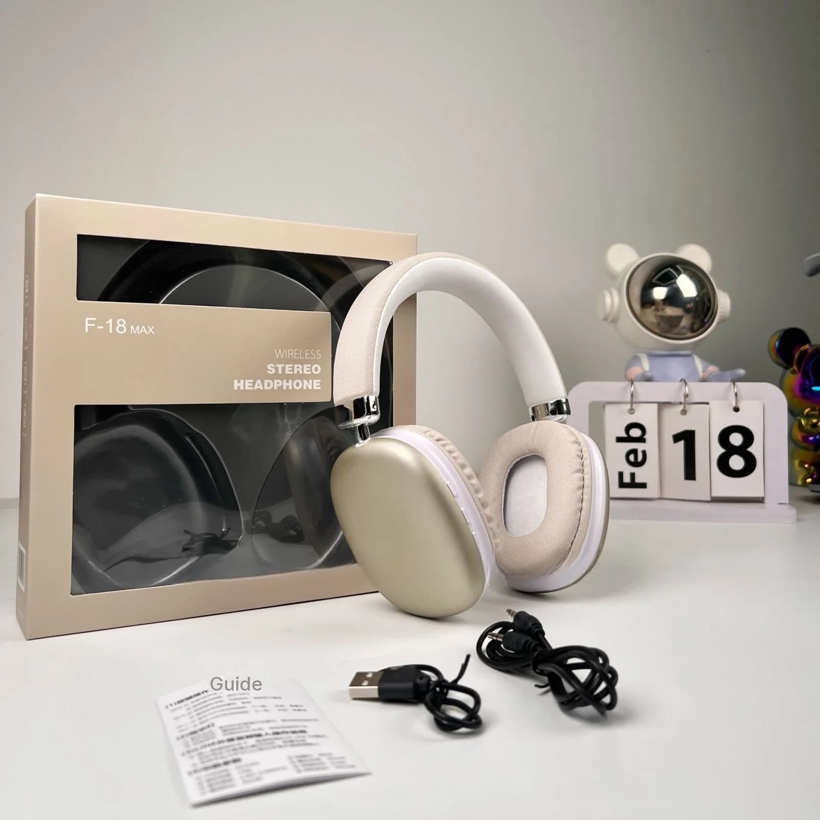 Bezdrátová sluchátka přes uši s Bluetooth 5.4 a dlouhou výdrží baterie
