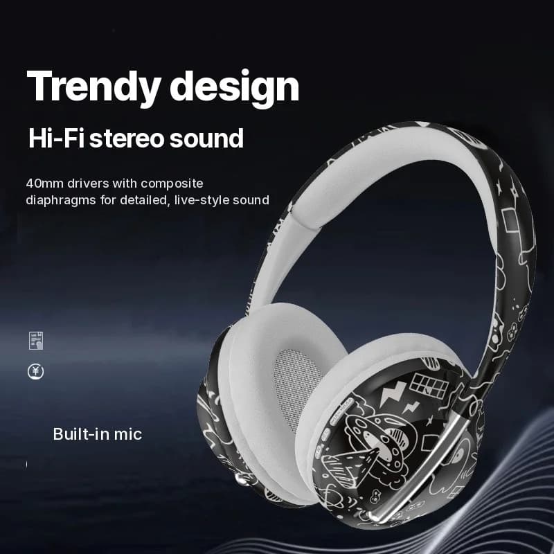 Náušní Bluetooth sluchátka se slotem na TF kartu a bezdrátovým připojením