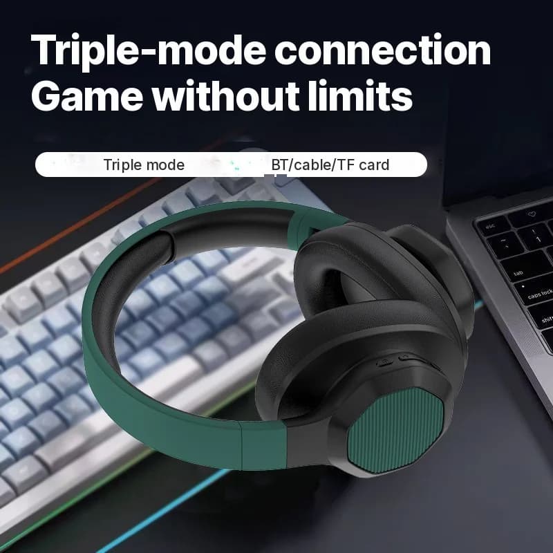 Náhlavní Bluetooth sluchátka s FM rádiem a slotem na TF kartu