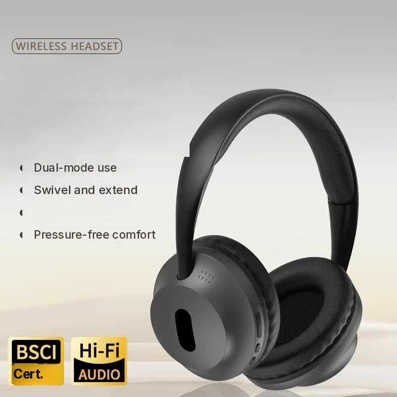 Bezdrátová Bluetooth náhlavní sluchátka s mikrofonem a 3,5mm kabelem