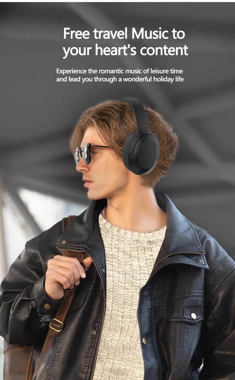 Bezdrátová Bluetooth sluchátka přes uši s ANC 5.4