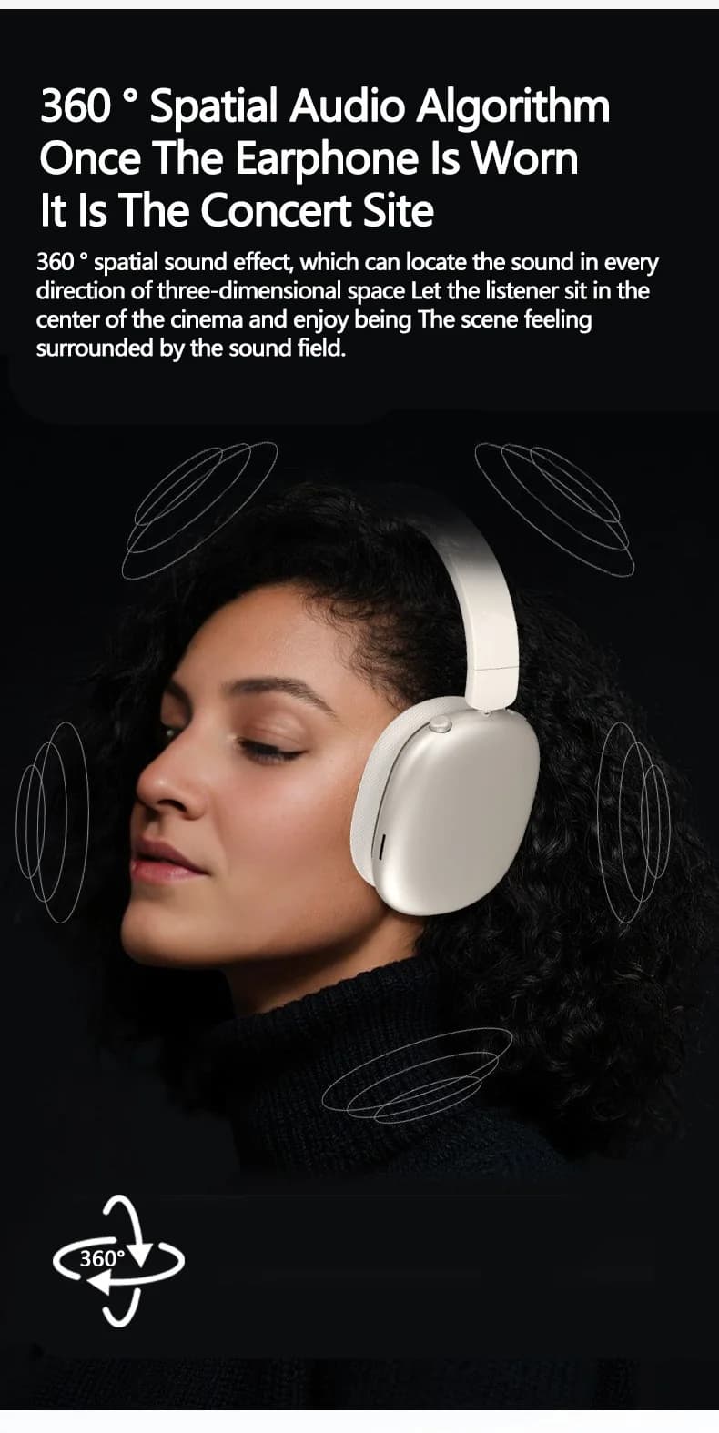 Bezdrátová Bluetooth sluchátka s aktivním potlačením hluku a mikrofonem